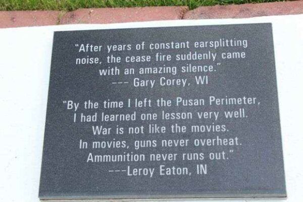 THE KOREAN WAR TRIBUTE MEMORIAL PLAQUE T