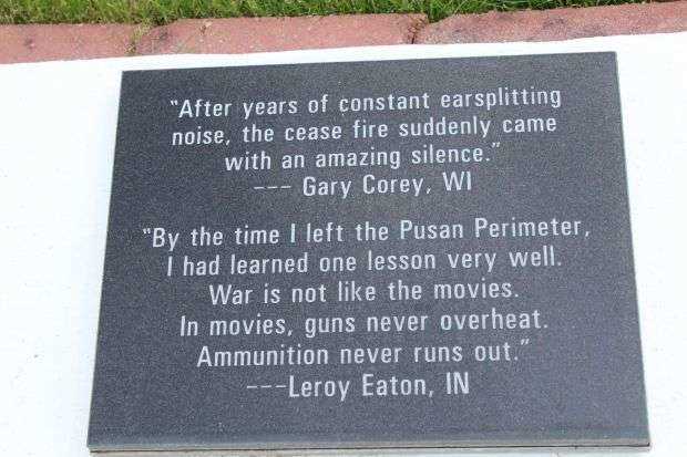 THE KOREAN WAR TRIBUTE MEMORIAL PLAQUE T