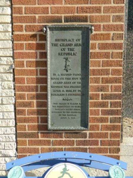 BIRTHPLACE OF THE GRAND ARMY OF THE REPUBLIC MEMORIAL PLAQUE