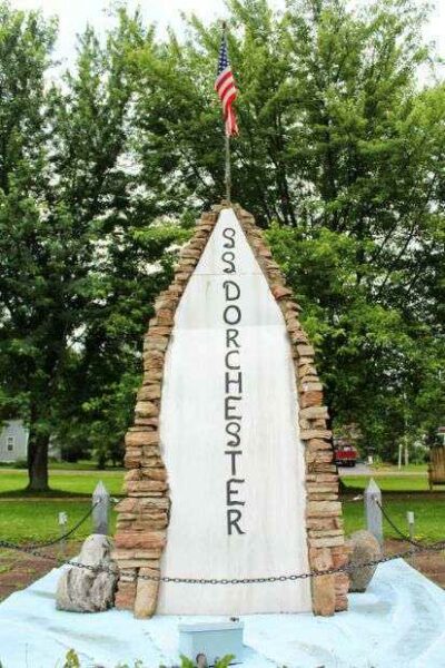 S.S. DORCHESTER MEMORIAL FRONT