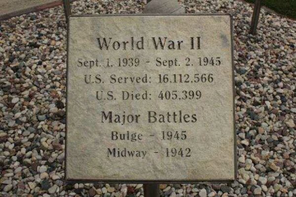 AMERICAN LEGION POST 364 WAR MEMORIAL PLAQUE D
