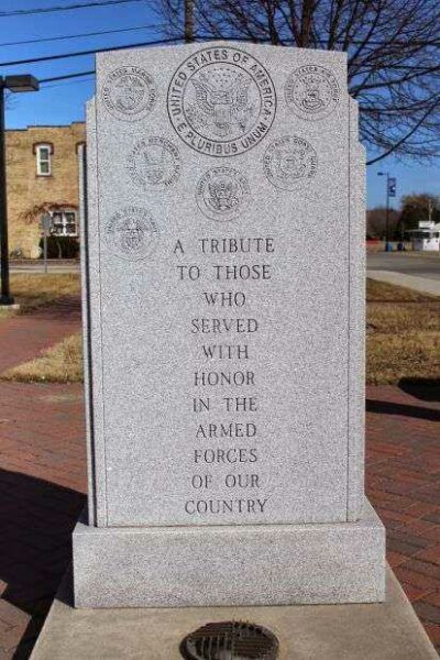SEYMOUR VETERANS MEMORIAL RIGHT STONE