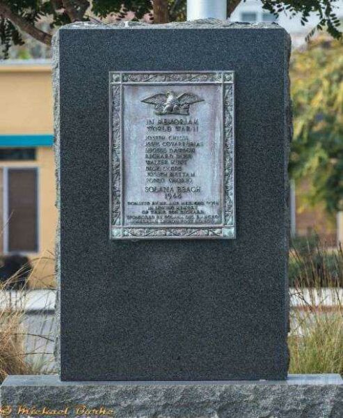 SOLANA BEACH WORLD WAR II MEMORIAL