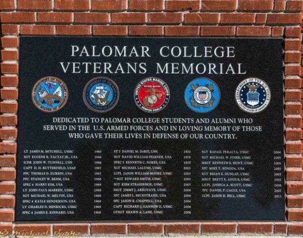 PALOMAR COLLEGE VETERANS MEMORIAL