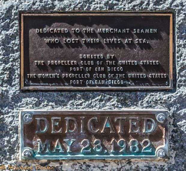 SAN DIEGO MERCHANT SEAMEN MEMORIAL PLAQUES