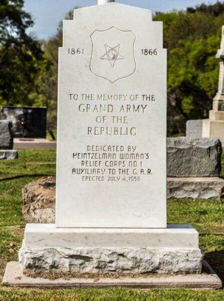 MT. HOPE CEMETERY GRAND ARMY OF THE REPUBLIC WAR MEMORIAL