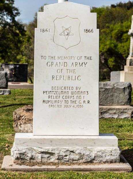 MT. HOPE CEMETERY GRAND ARMY OF THE REPUBLIC WAR MEMORIAL
