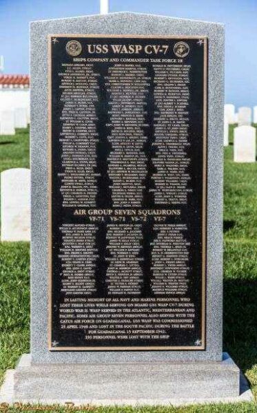 USS WASP CV-7 WAR MEMORIAL