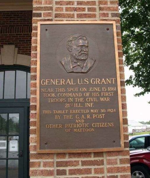 GENERAL U.S. GRANT WAR MEMORIAL PLAQUE