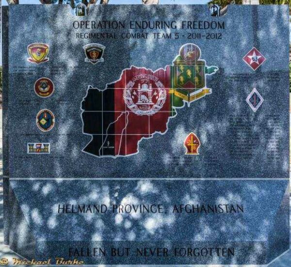 OPERATION ENDURING FREEDOM REGIMENTAL COMBAT TEAM 5 WAR MEMORIAL