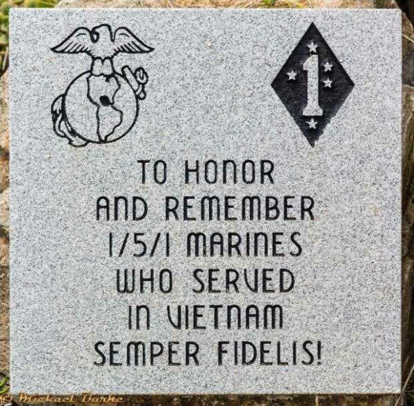 TO HONOR 1/5/1 MARINES VIETNAM MEMORIAL