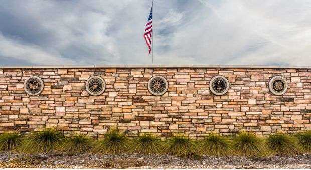 MIKRAMAR NATIONAL CEMETERY MEMORIAL TO THE FIVE BRANCHES OF THE MILITARY