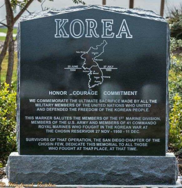 MIRAMAR NATIONAL CEMETERY KOREA MEMORIAL