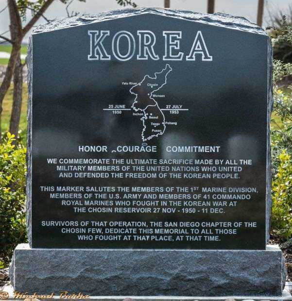 MIRAMAR NATIONAL CEMETERY KOREA MEMORIAL