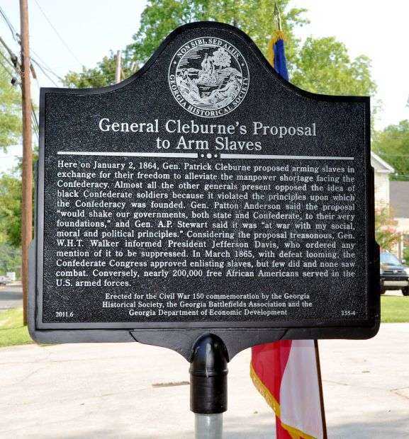 GENERAL CLEBURNE’S PROPOSAL WAR MEMORIAL MARKER