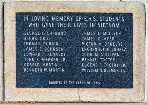 ESCONDIDO HIGH SCHOOL VIETNAM VETERANS WAR MEMORIAL