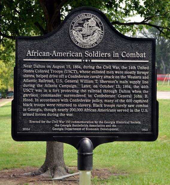 AFRICAN-AMERICAN SOLDIERS IN COMBAT WAR MEMORIAL MARKER