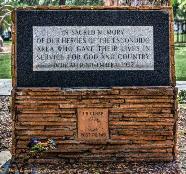 ESCONDIDO WAR VETERANS MEMORIAL