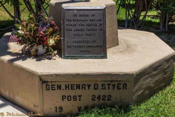CORONADO WOMEN’S AMBULANCE CORPS WORLD WAR II MEMORIAL PLAQUE