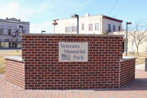 SEYMOUR VETERANS MEMORIAL PARK ENTRANCE STONE