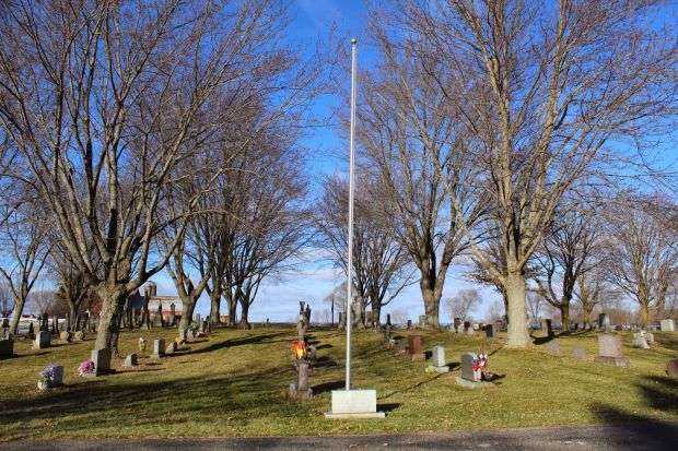 TRINITY LUTHERAN CEMETERY VETERANS MEMORIAL FLAGPOLE