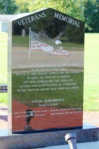 WOLF RIVER VFW POST 6769 WAR VETERANS MEMORIAL BACK