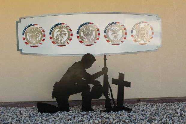 AMERICAN LEGION POST 106 WAR MEMORIAL SILHOUETTE