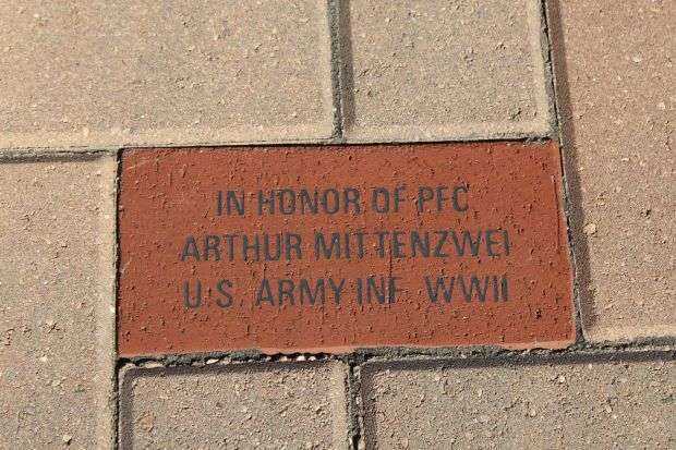 ARTHUR MITTENZWEI WAR MEMORIAL PAVER
