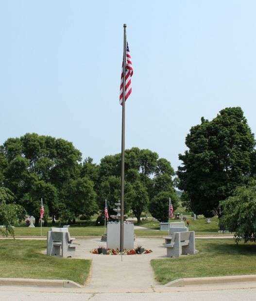IN MEMORY OF ALL MARINES MEMORIAL FLAGPOLE