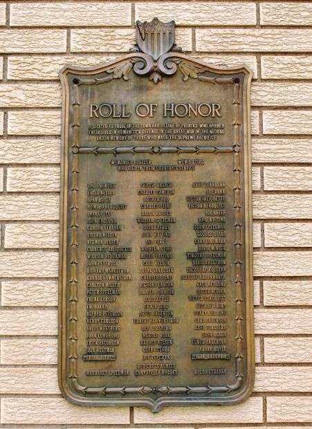 PRENTICE WORLD WAR I ROLL OF HONOR MEMORIAL