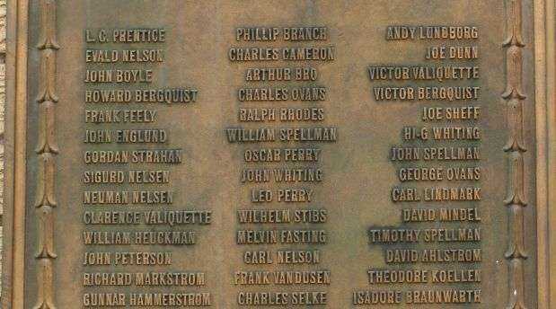 PRENTICE WORLD WAR I ROLL OF HONOR MEMORIAL MIDDLE