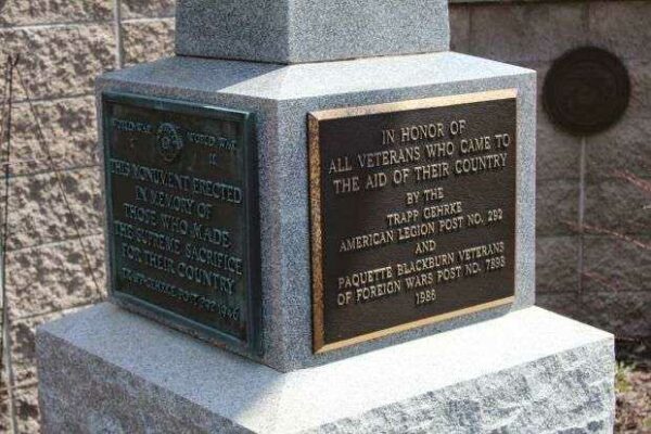 TRAPP-GEHRKE POST 292 WAR MEMORIAL CLOSEUP