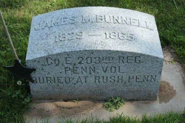 JAMES M. BUNNELL MEMORIAL CEMETERY STONE