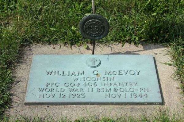 WILLIAM C MCEVOY MEMORIAL CEMETERY STONE II