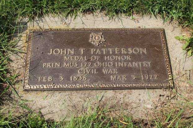 JOHN T PATTERSON MEDAL OF HONOR GRAVESTONE