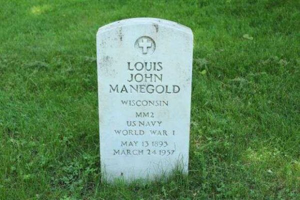 LOUIS JOHN MANEGOLD MEMORIAL CEMETERY STONE