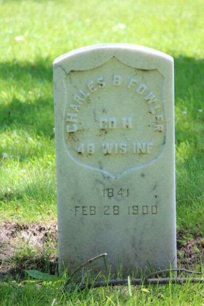 CHARLES B FOWLER MEMORIAL CEMETERY STONE