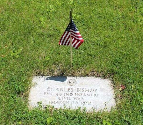 CHARLES BISHOP MEMORIAL CEMETERY STONE
