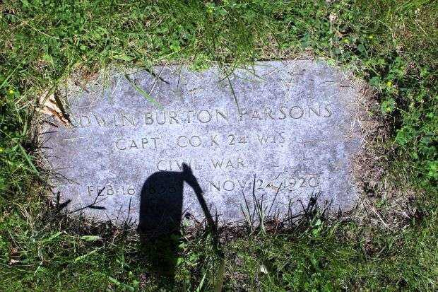 EDWIN BURTON PARSONS MEMORIAL CEMETERY STONE