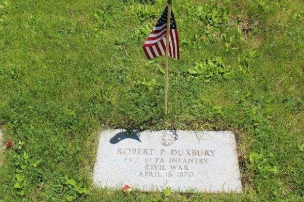 ROBERT P DUXBURY MEMORIAL CEMETERY STONE