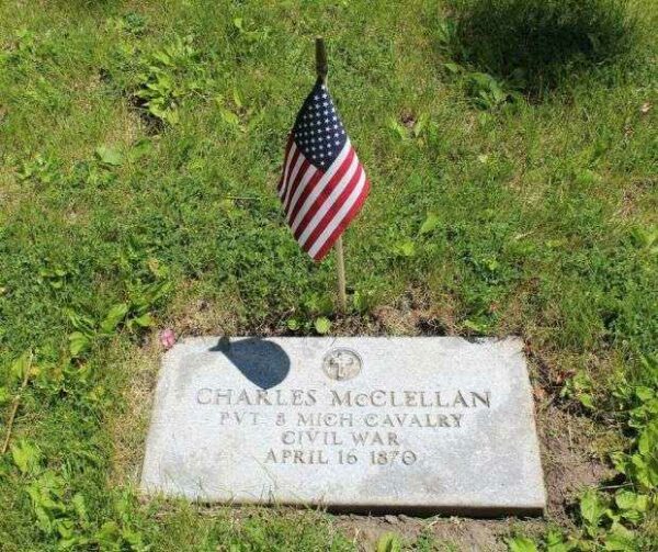 CHARLES MCCLELLAN MEMORIAL CEMETERY STONE