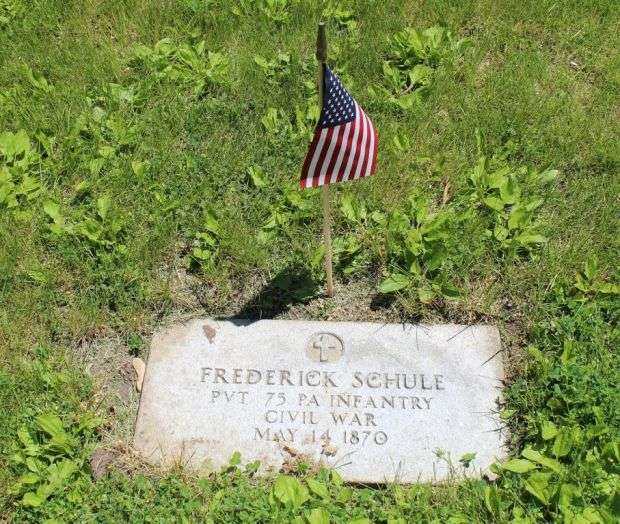 FREDERICK SCHULE MEMORIAL CEMETERY STONE