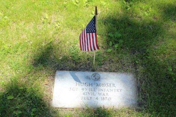HUGH MOSER MEMORIAL CEMETERY STONE