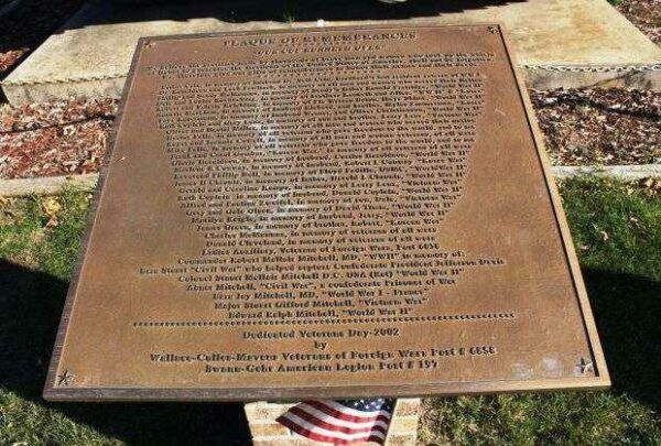 BRODHEAD PLAQUE OF REMEMBRANCE