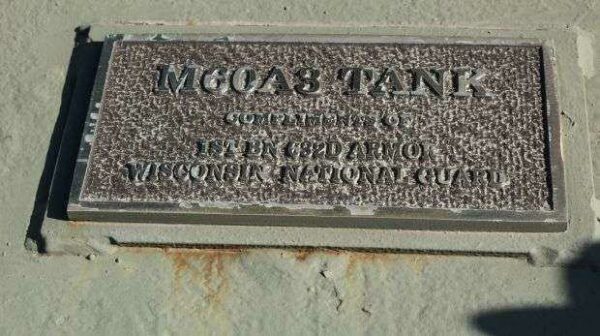 BRODHEAD M60A3 TANK MEMORIAL PLAQUE