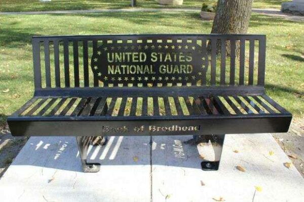 BRODHEAD ARMED FORCES MEMORIAL BENCH F