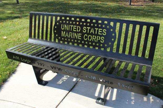 BRODHEAD ARMED FORCES MEMORIAL BENCH D