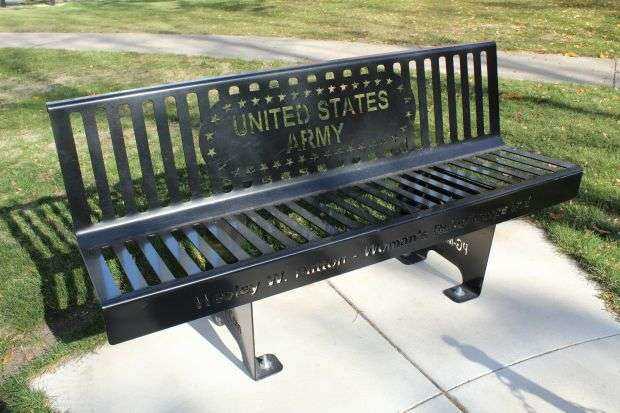 BRODHEAD ARMED FORCES MEMORIAL BENCH C