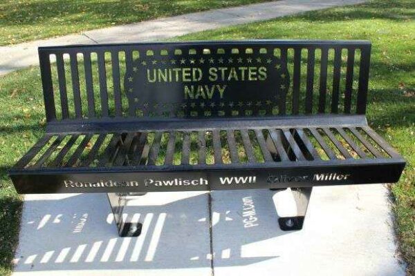 BRODHEAD ARMED FORCES MEMORIAL BENCH B