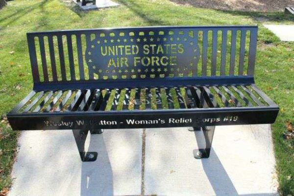 BRODHEAD ARMED FORCES MEMORIAL BENCH A